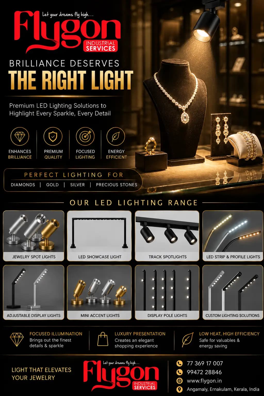 lighting for jewelry displays